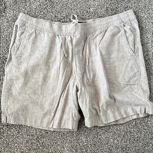 Abercrombie & Fitch Beige Flat Front Shorts